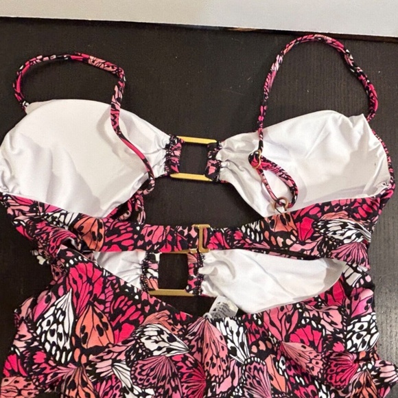 L*Space Trinity One Piece Cutout Swimsuit Butterfly Design Size S - NWT - Picture 7 of 16